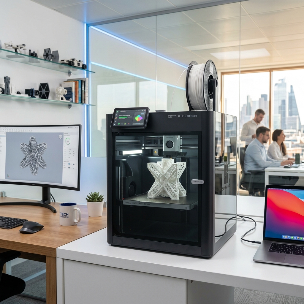 Moderner 3D-Drucker im Corporate Design
